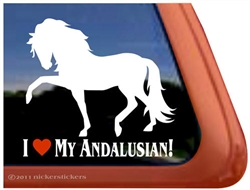 Andalusian Horse Trailer  Window Decal