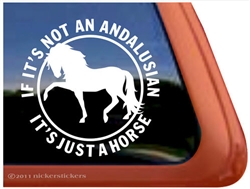 Andalusian Horse Trailer  Window Decal
