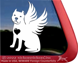 American Pit Bull Terrier Angel Memorial Car Truck RV Window Decal Sticker