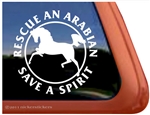 Arabian Pinto Horse Trailer Window Decal