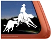 Cutting Horse Horse Trailer Window Decal