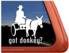 Donkey Driving Window Decal