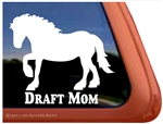 Draft Horse Trailer Window Decal