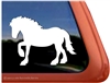 Draft Horse Trailer Window Decal