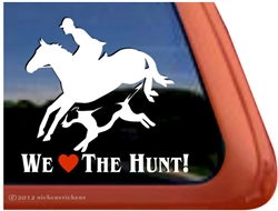 Foxhunt Horse Trailer Window Decal