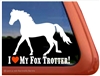 Fox Trotter Horse Trailer  Window Decal