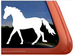 Custom Fox Trotter Horse Trailer  Car Truck RV Window Decal Sticker