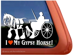 Gypsy Horse Trailer  Window Decal
