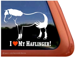 Haflinger Window Decal