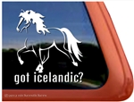 Icelandic Horse Trailer Window Decal