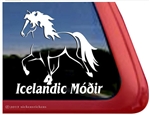 Icelandic Horse Trailer Window Decal