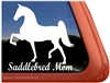 Saddlebred Horse Trailer Window Decal