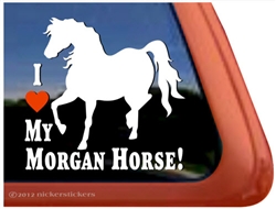 Morgan Horse Trailer Window Decal