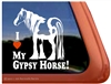 Gypsy Mare Horse Trailer  Window Decal