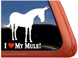 Mule Window Decal