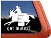 Mule Barrel Racer Window Decal