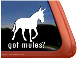 Mule Gaited Window Decal