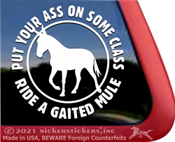 Mule Gaited Window Decal