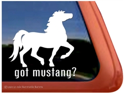 Mustang Horse Trailer Window Decal