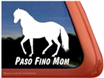 Paso Fino Horse Trailer Window Decal
