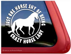 Paso Fino Horse Trailer Window Decal