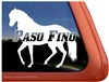 Paso Fino Horse Trailer Window Decal