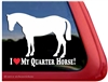 Quarter Horse Trailer Window Decal