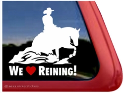 Horse Reiner Horse Trailer Window Decal