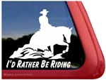 Horse Reiner Horse Trailer Window Decal