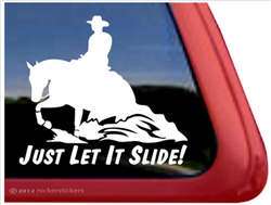 Horse Reiner Horse Trailer Window Decal