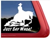 Horse Reiner Horse Trailer Window Decal