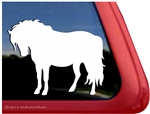 Custom Shetland Pony Horse Trailer Car Truck RV Window Decal Sticker