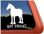 Shire Horse Trailer Window Decal