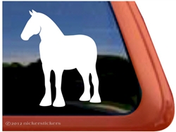 Shire Horse Trailer Window Decal