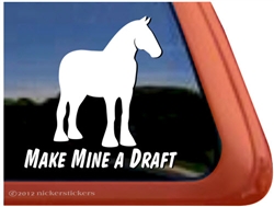 Shire Horse Trailer Window Decal