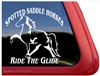 Spotted Saddle Horse Trailer Window Decal