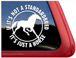 Funny Standardbred Horse Trailer Car Truck RV Window Decal Sticker