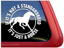 Funny Standardbred Horse Trailer Car Truck RV Window Decal Sticker