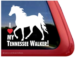 Tennessee Walker Horse Trailer Window Decal