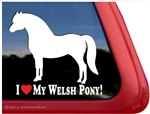 Welsh Pony Horse Trailer Window Decal