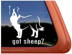 Got Sheep? Border Collie Dog Car Truck RV Window Decal Sticker