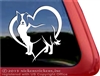 Custom Border Collie Dog Heart Love Car Truck RV Window Decal Sticker