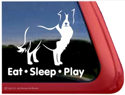 Border Collie Window Decal