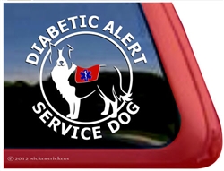 Border Collie Service Dog Window Decal