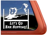 Sheltie Agility Dog Window Decal