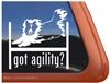 Sheltie Agility Dog Window Decal