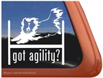 Sheltie Agility Dog Window Decal