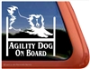 Sheltie Agility Dog Window Decal