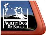 Sheltie Agility Dog Window Decal