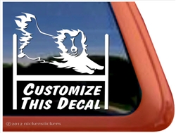 Sheltie Agility Dog Window Decal